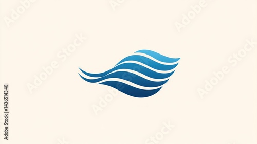 Wallpaper Mural Abstract Blue Wave Design Torontodigital.ca