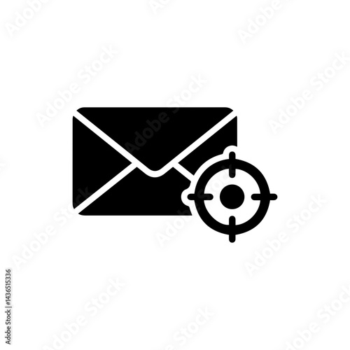 Email Marketing Campaign with Target Audience Icon