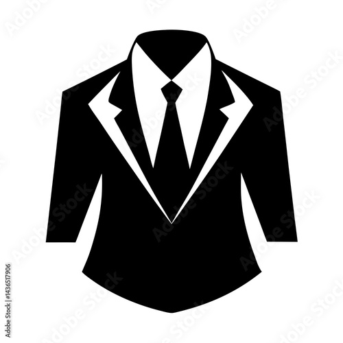 vector illustration of business suit