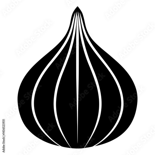 Garlic silhouette