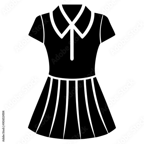vector illustration of a dress