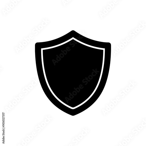 Paint Shield Edge Protector Tool Black Filled Minimal Icon
