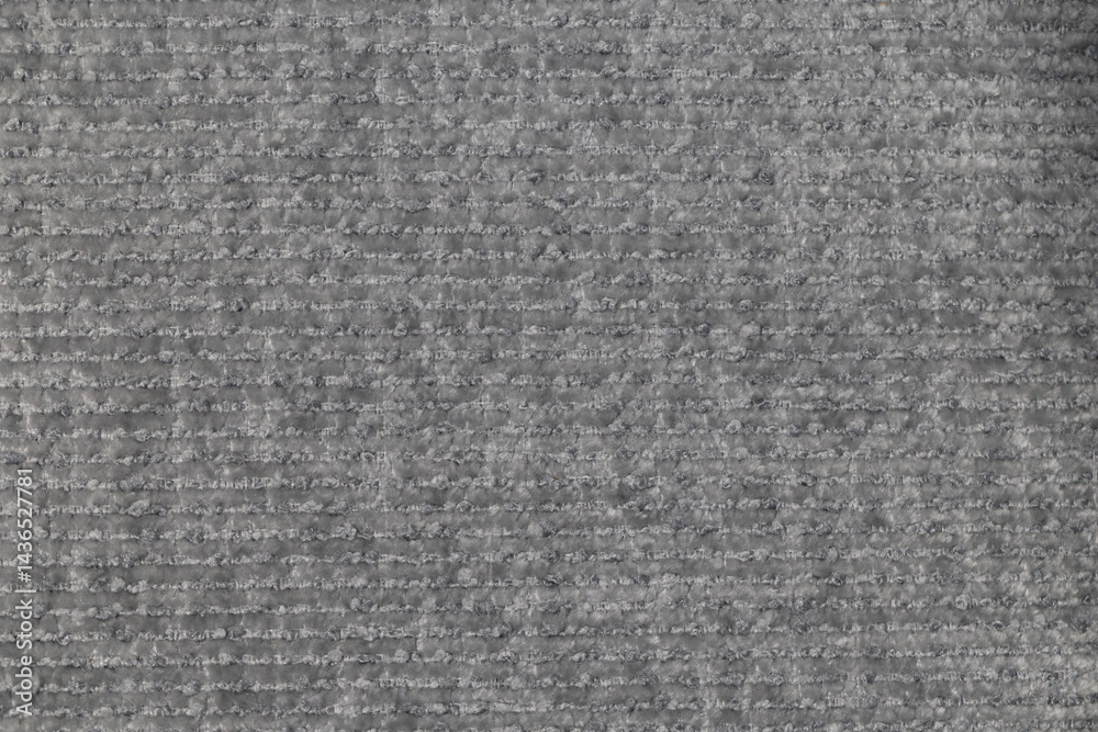 Closeup of gray textured fabric for design