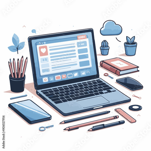 computer, laptop, business, technology, digital, internet, pc, monitor, notebook, communication, screen, modern, desktop, work, background, isolated, blank, display, keyboard, mockup, front, object, d