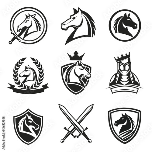 Collection of Horse Head Logos and Emblems