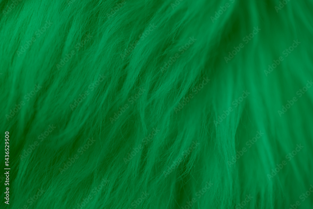 green fluffy cloth textured background