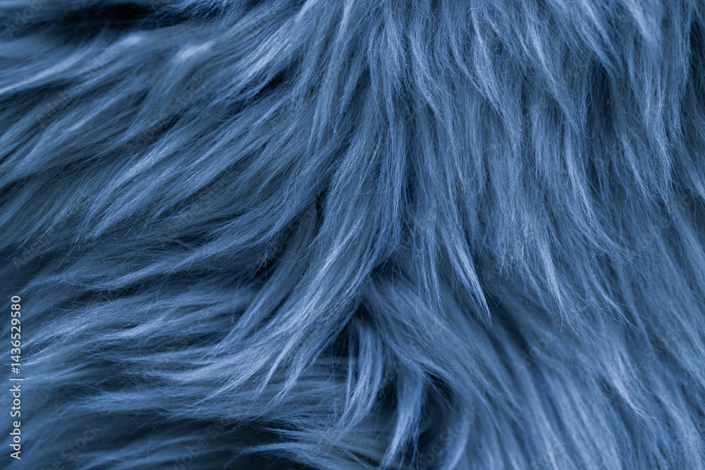 Naklejka premium blue fluffy cloth textured background