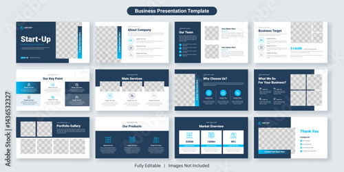 Creative business PowerPoint presentation slides template design. Use for modern keynote presentation background, brochure design, website slider, landing page, annual report, company profile