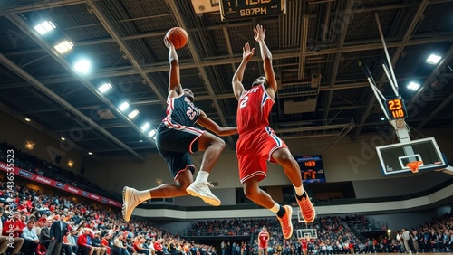 Basketball Player Scores During Game