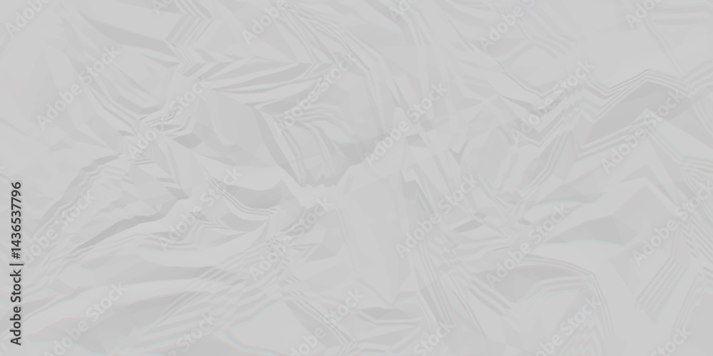 Fototapeta premium Abstract white crumble paper texture. White Wrinkled Fabric Texture Background