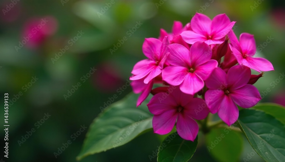 Bold fuchsia flower clusters, repeating motif , background, contemporary Bold fuchsia flower clusters, repeating motif , background, contemporary