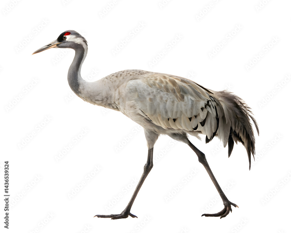 Fototapeta premium Crane isolated on white background