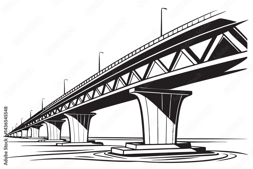Obraz premium bridge over the river
