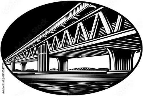 bridge vector illustration