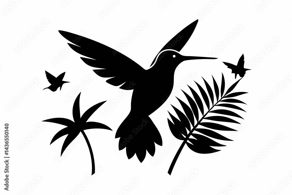 Naklejka premium vector silhouette of a bird