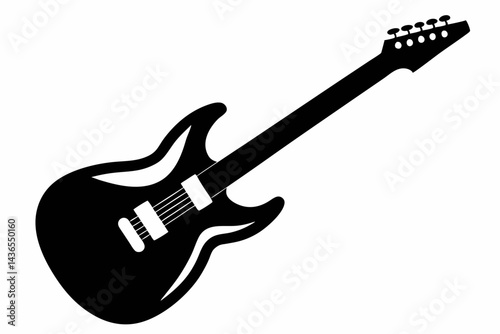 electric guitar isolated on white