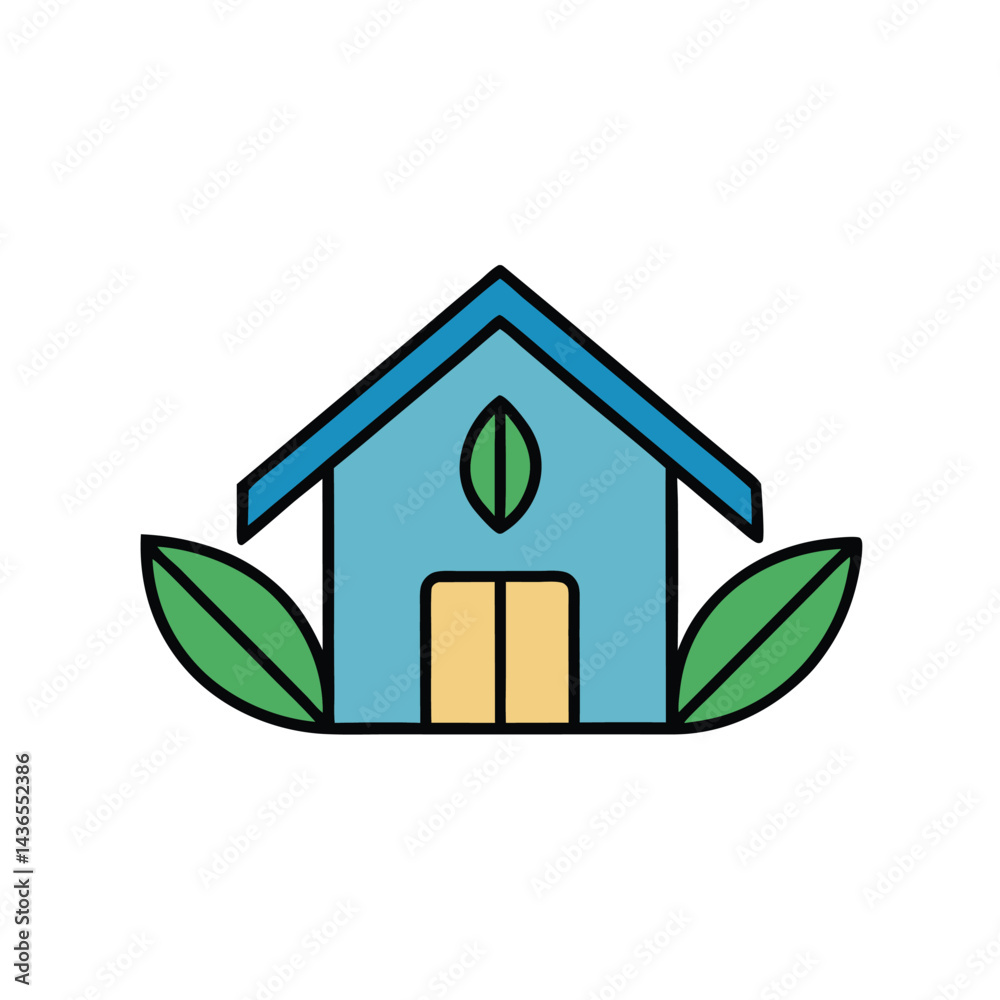 Simple House Leaf Combination Simple House Leaf Combination