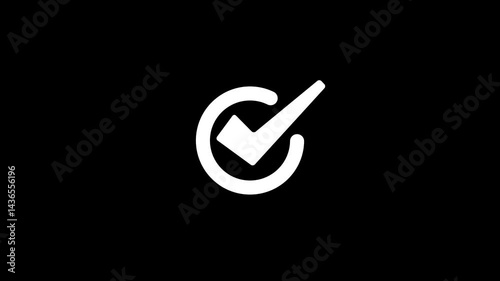 Stylish Animated Checkmark to Visually Indicate Completion or Success