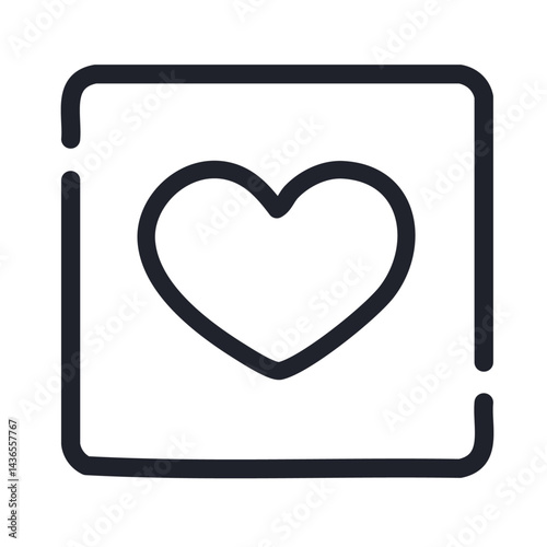 Heart icon vector