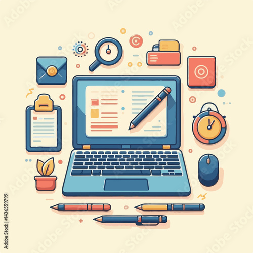 computer, laptop, business, technology, digital, internet, pc, monitor, notebook, communication, screen, modern, desktop, work, background, isolated, blank, display, keyboard, mockup, front, object, d
