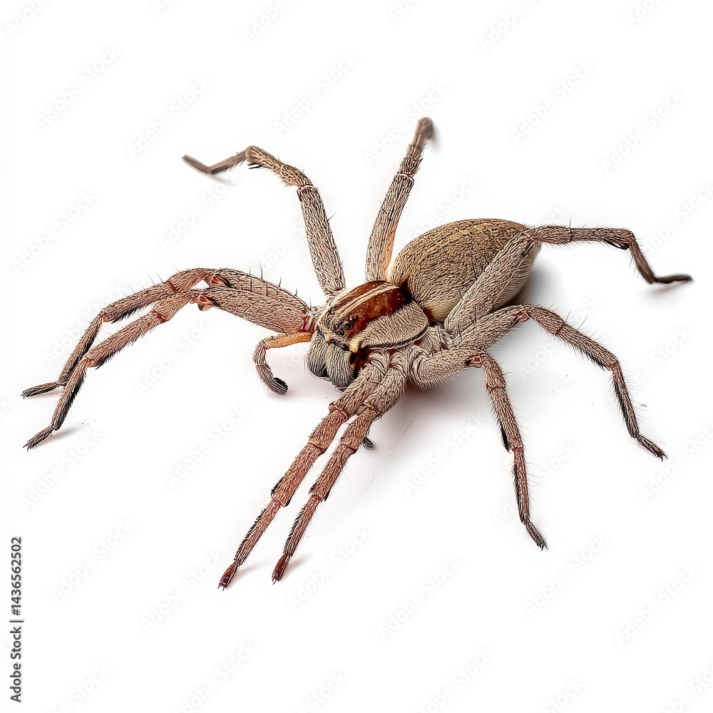 Huntsman Spider on White Background Huntsman Spider on White Background