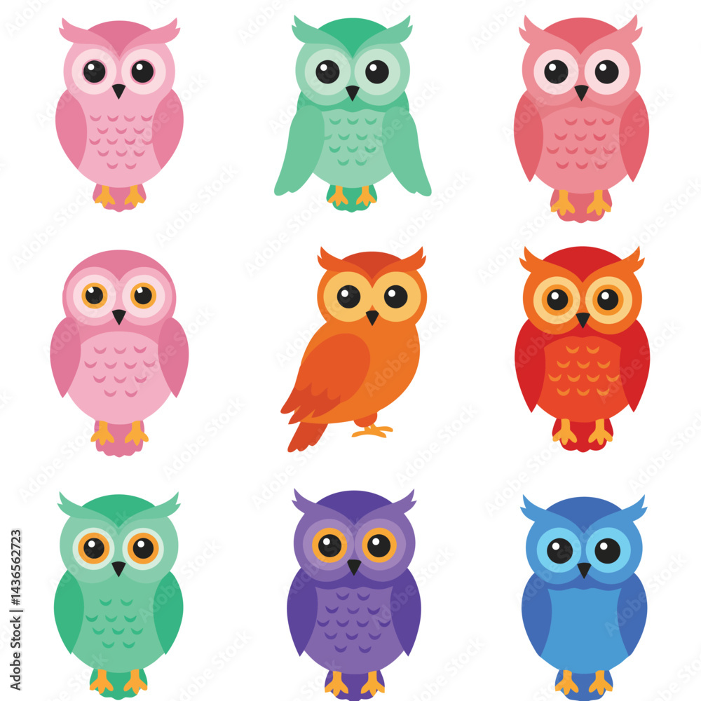 Creative Flat Vector Illustrations of Owl: Minimalist, Modern, and Perfect for Pet-Themed Graphics.Charming Flat Vector Owl Illustration: Playful, Minimal, and Versatile Cartoon Primate Design
Creative Flat Vector Illustrations of Owl: Minimalist, Modern, and Perfect for Pet-Themed Graphics.Charming Flat Vector Owl Illustration: Playful, Minimal, and Versatile Cartoon Primate Design