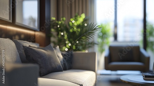 Stylish Modern Living Room with Comfortable Sofa