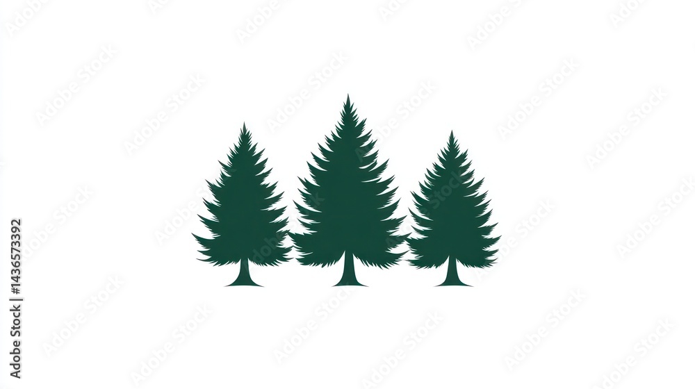 Obraz premium Forest Logo Design Illustration