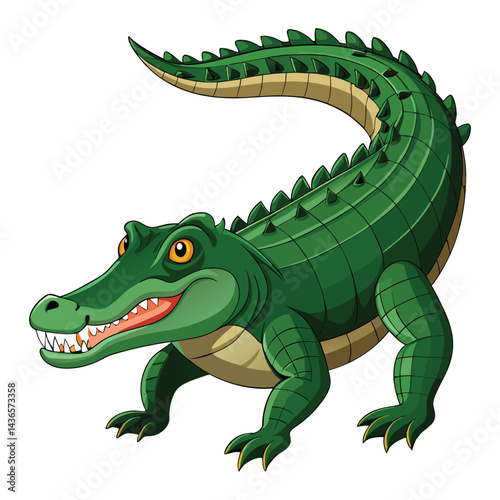  Crocodile vector