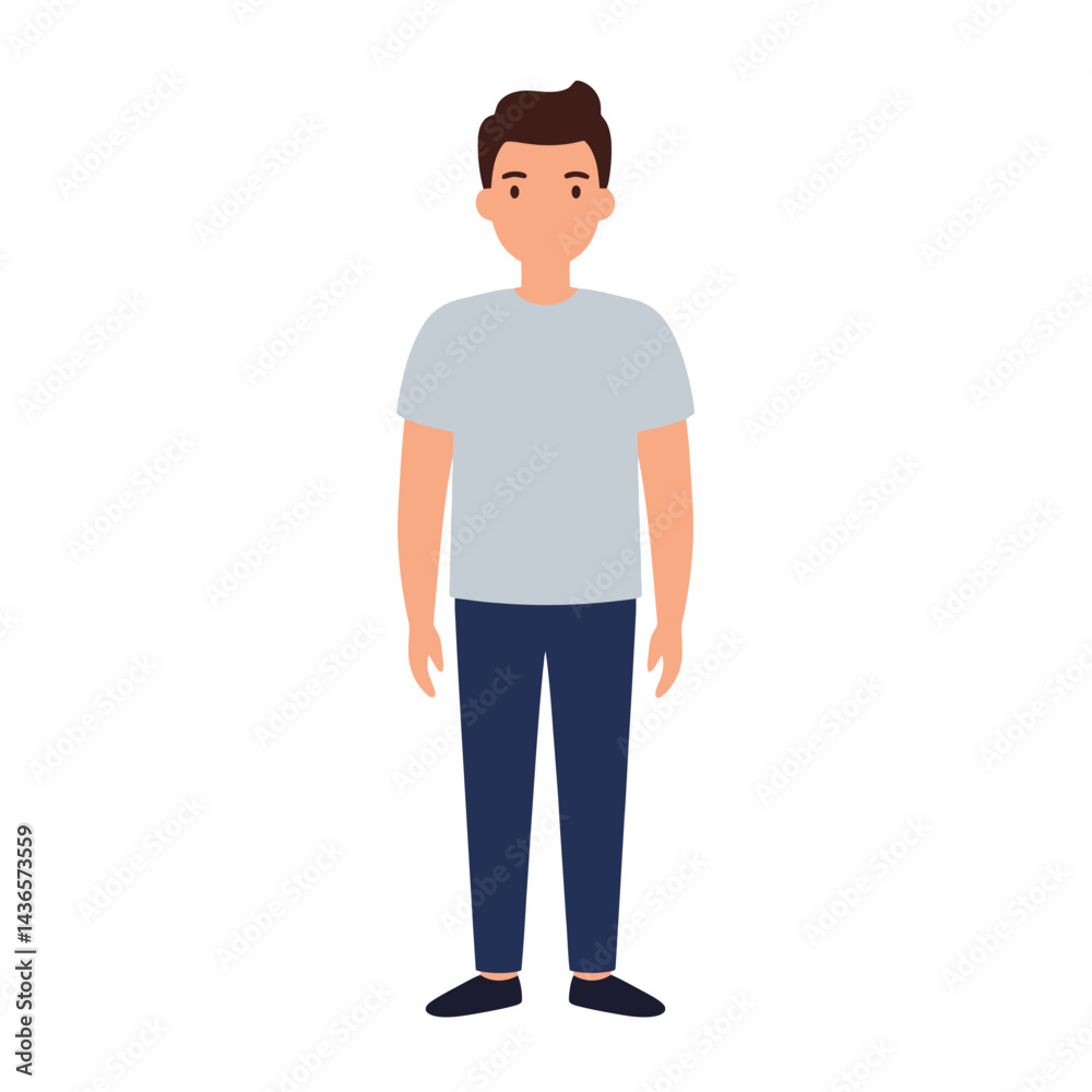 Modern Minimalist Man Flat Vectors for Contemporary Design Modern Minimalist Man Flat Vectors for Contemporary Design