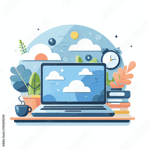 computer, laptop, business, technology, digital, internet, pc, monitor, notebook, communication, screen, modern, desktop, work, background, isolated, blank, display, keyboard, mockup, front, object, d