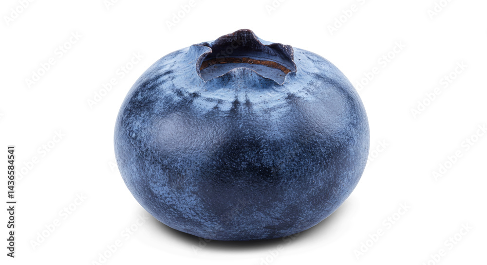 Obraz premium closeup fresh blueberry or bilberry fruit, cutout in transparent background, png format