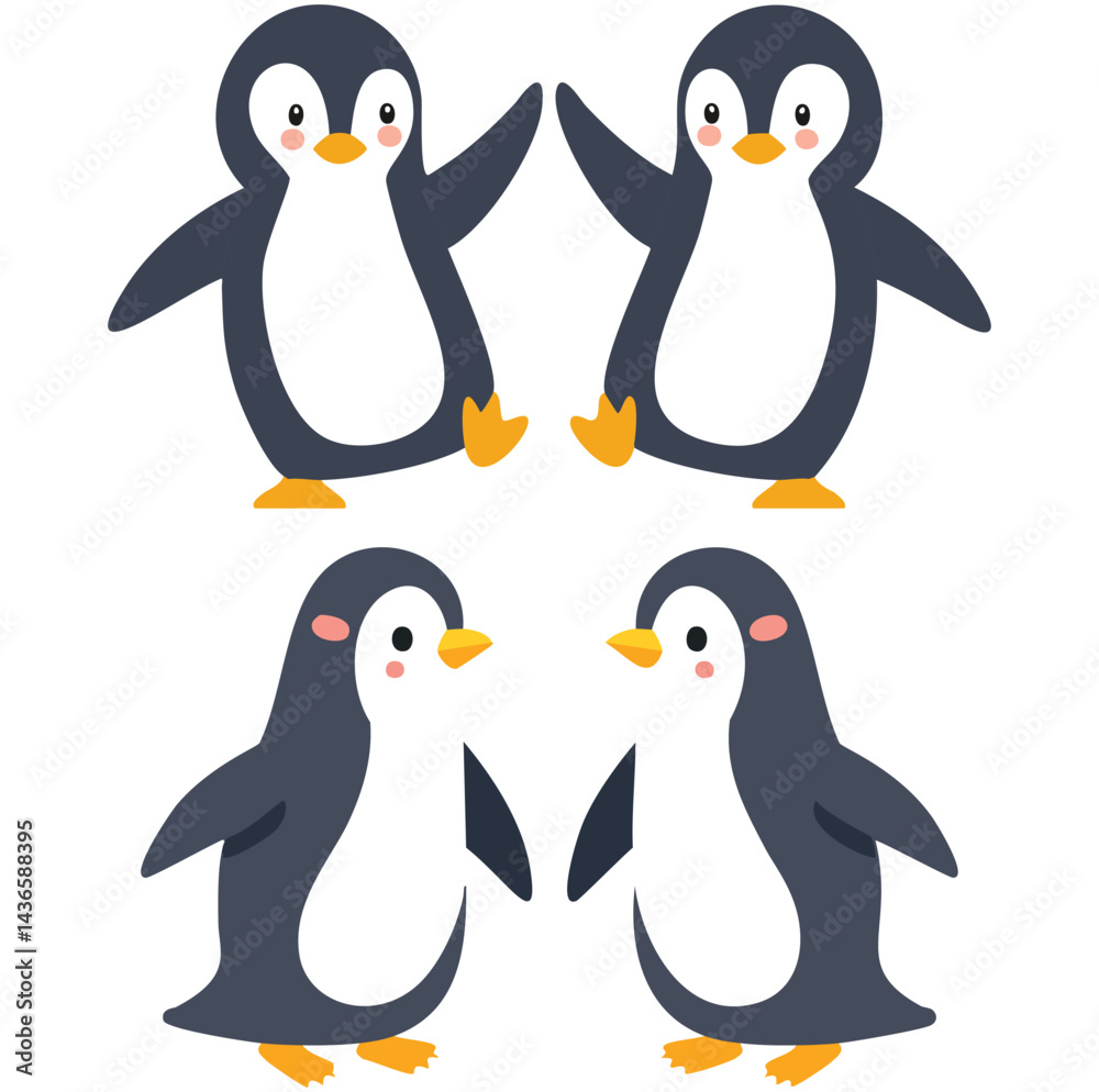 Naklejka premium Cute penguin