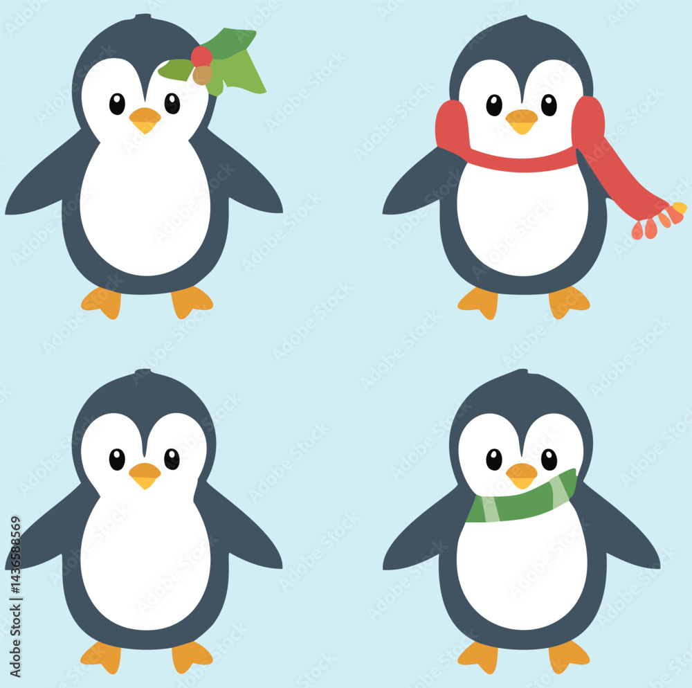 Naklejka premium Cute penguin