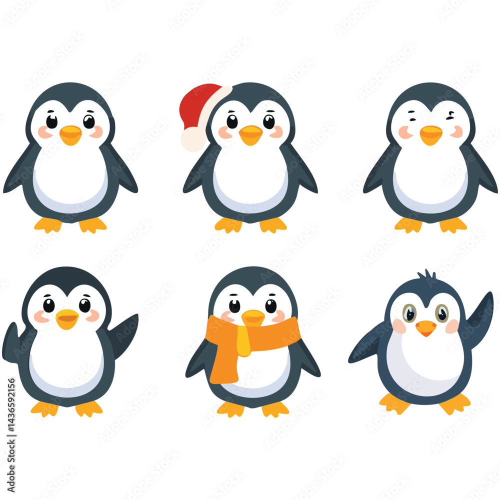Naklejka premium Cute penguin