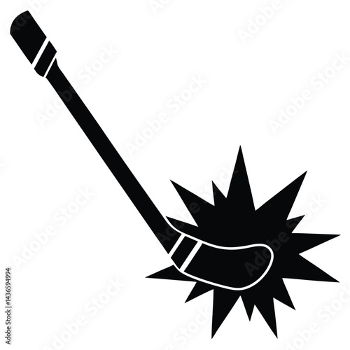 Photography Broken Hockey Stick Intense Moment Vector