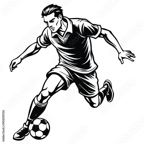 football player kicking ball