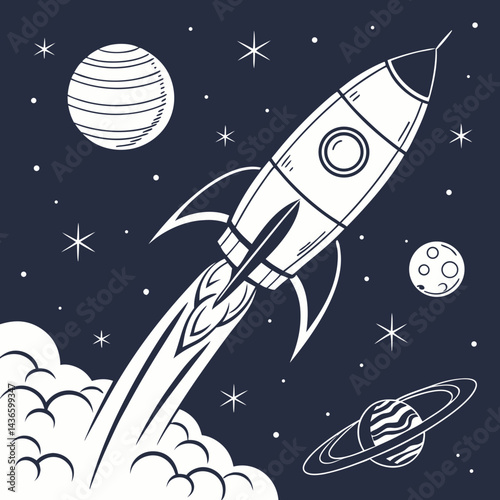 Fototapeta Naklejka Na Ścianę i Meble -  space shuttle launch