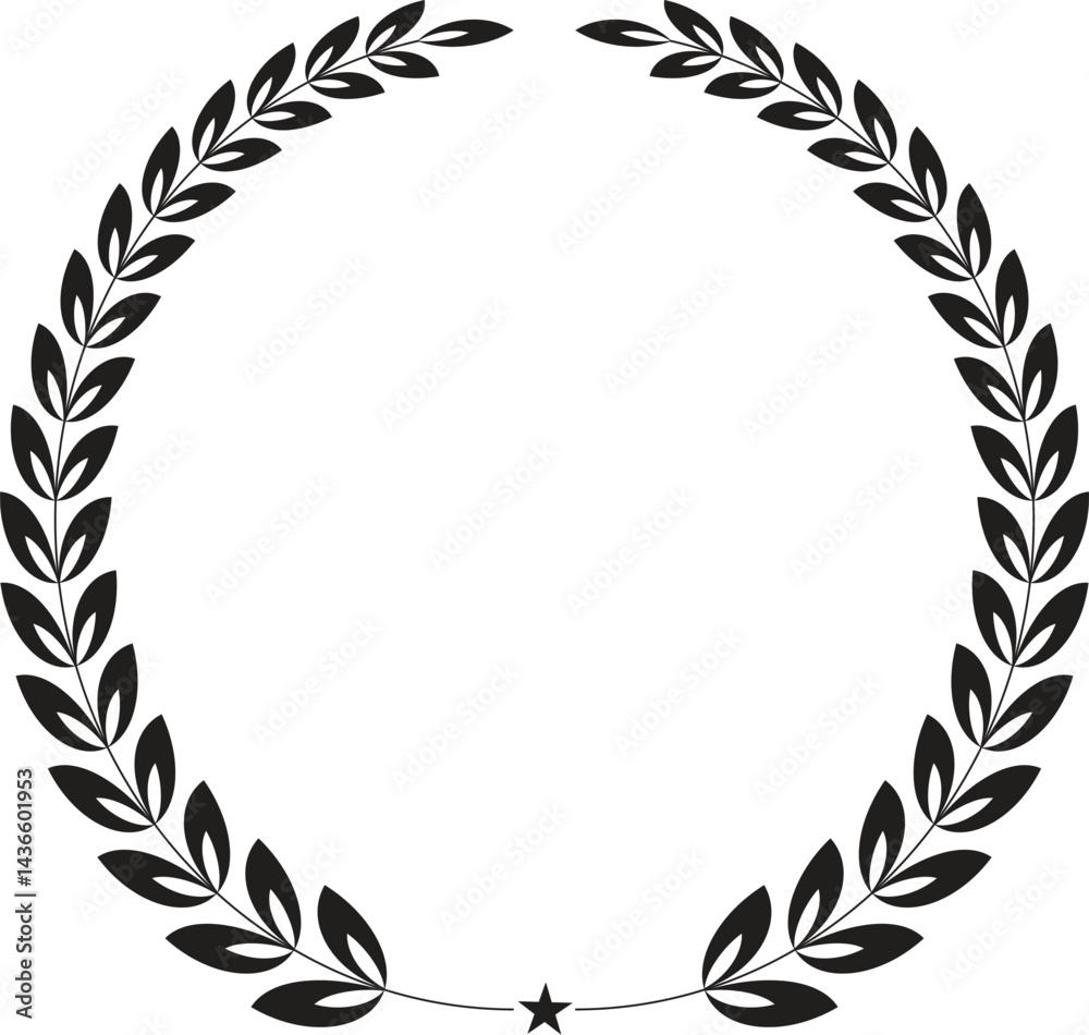 laurel wreath vector illustration