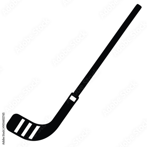 vector illustration of cute goalie stick
