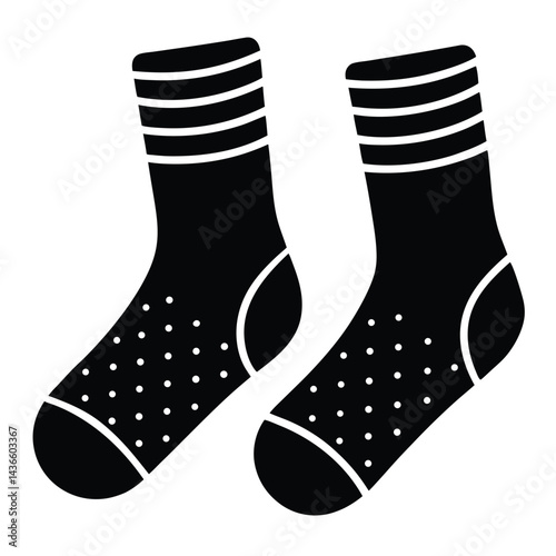 vector illustration of cute socks