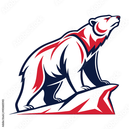 Majestic Polar Bear on a Rocky Peak