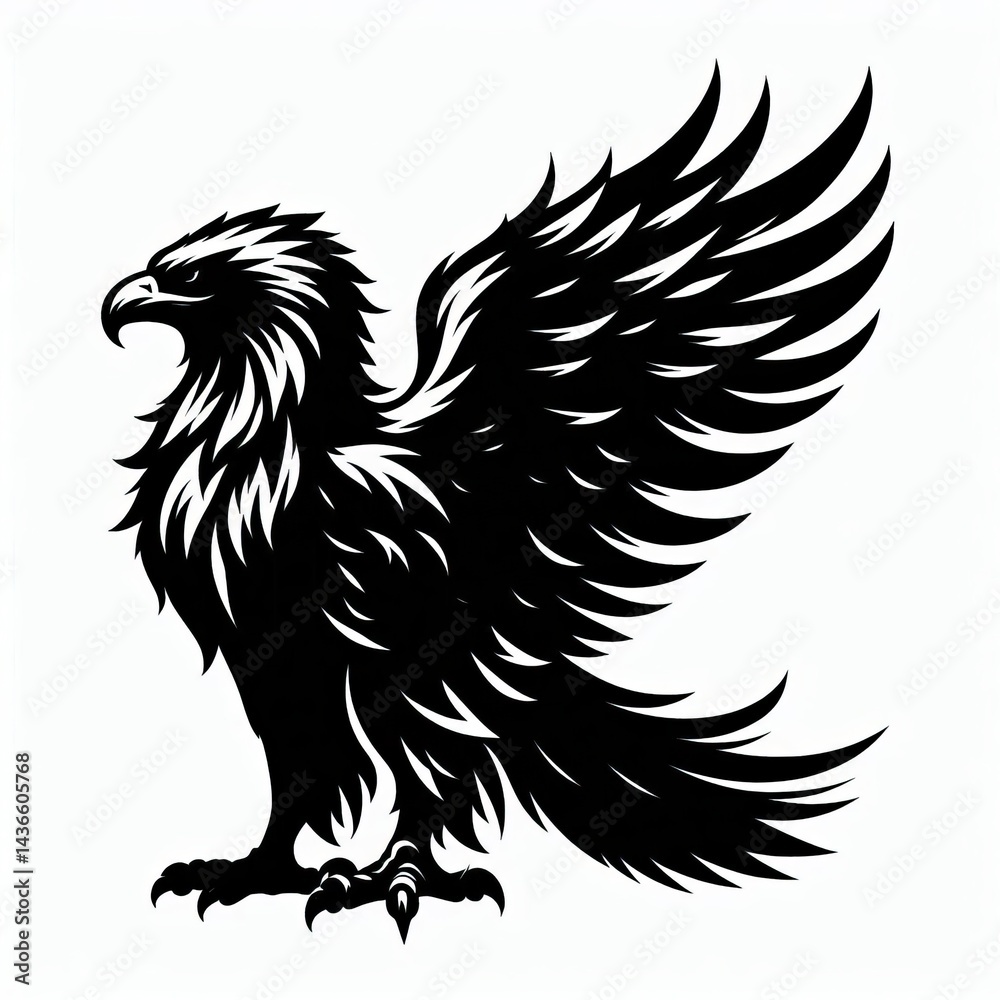 Fototapeta premium Eagle silhouette