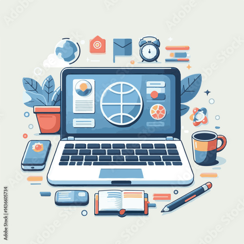 computer, laptop, business, technology, digital, internet, pc, monitor, notebook, communication, screen, modern, desktop, work, background, isolated, blank, display, keyboard, mockup, front, object, d