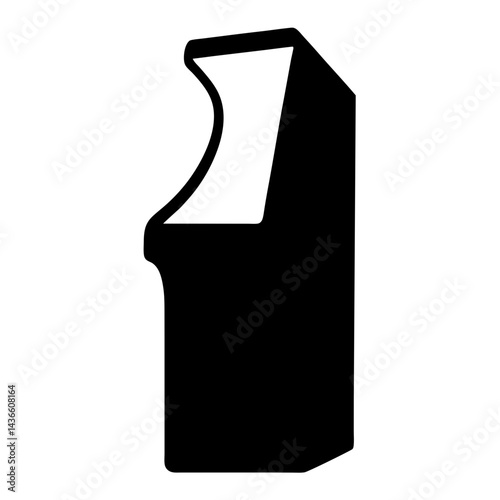 Retro gaming arcade cabinet icon a symbol of entertainment and nostalgia