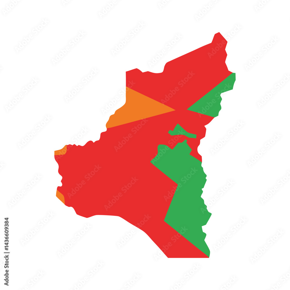 Obraz premium Jordan map