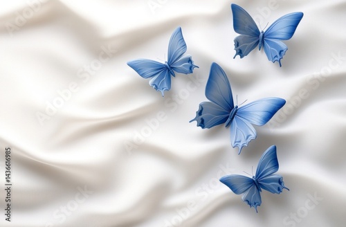 Butterfly patterns, silk texture, wallpaper