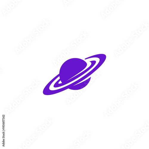 Planet icon or logo isolated sign symbol illustration