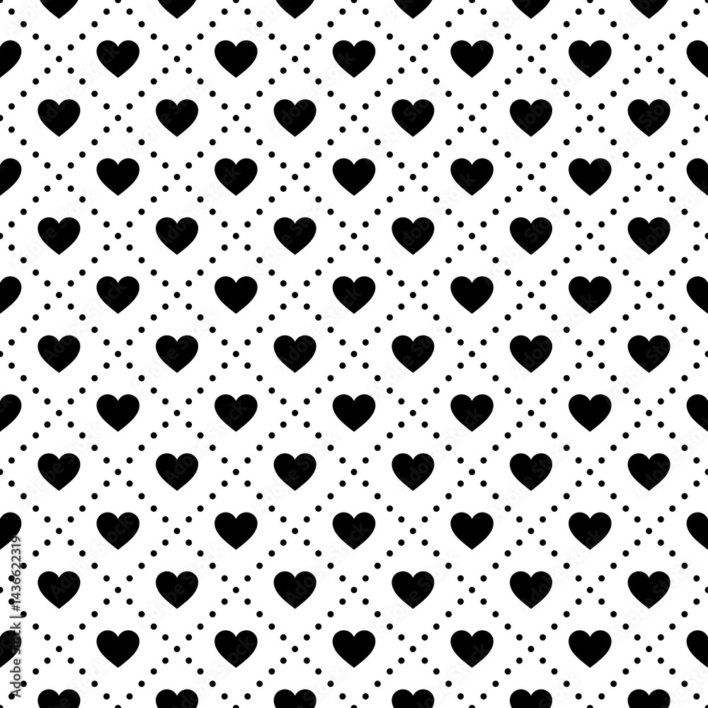 Fototapeta premium black and white dots