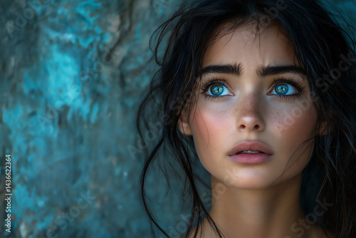 expressing suspicion: narrowed eyes and slight smirk